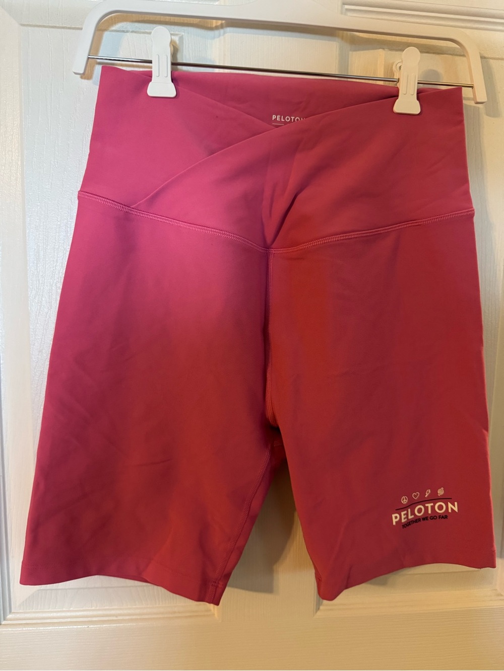 Peloton Women's Deep Pink High-Rise Bike Shorts